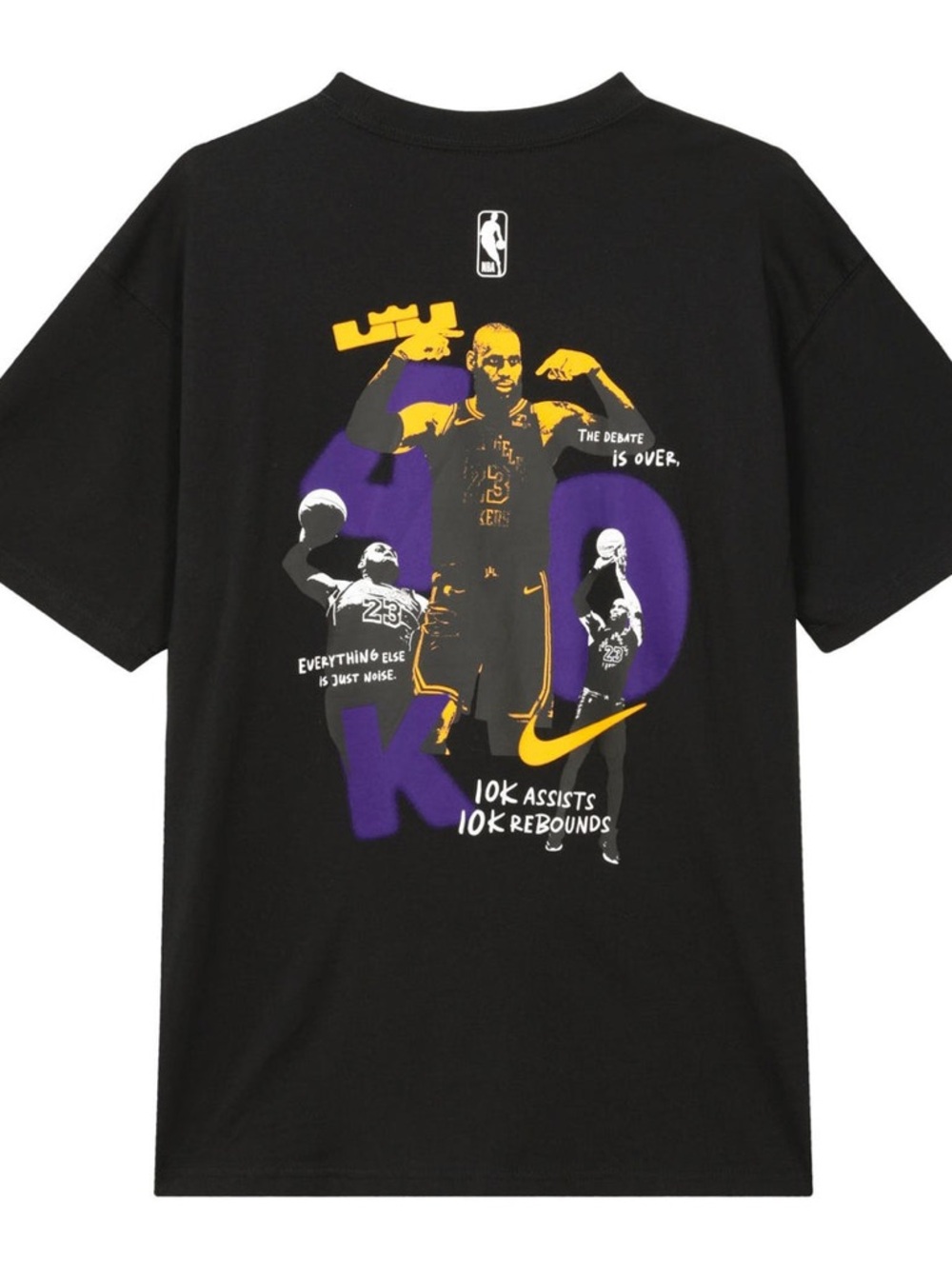 Nike Black Tee with Purple & Gold Kobe Graphic
